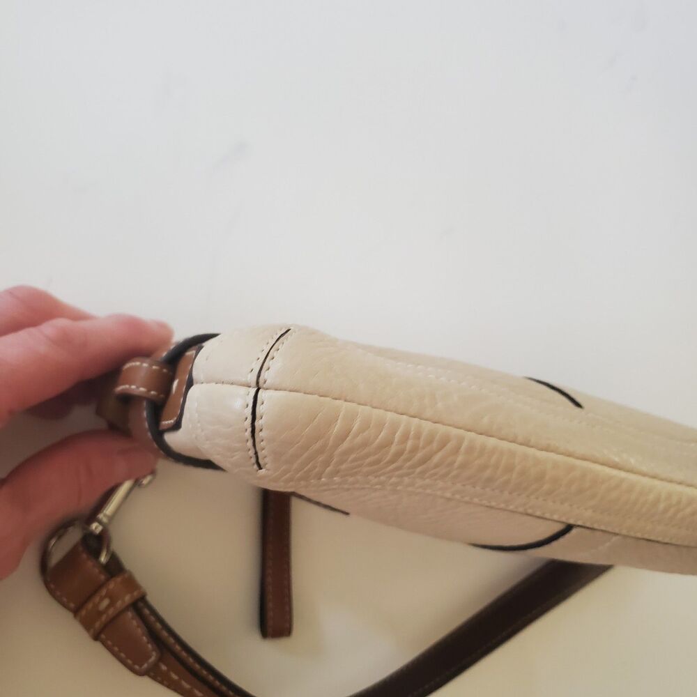 Coach East West Beige Pebbled Leather Demi Convertible Shoulder Bag Y2K NWOT - Picture 8 of 16